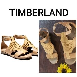 Timberland Cherrybrook Yellow Canvas Sandals New !!